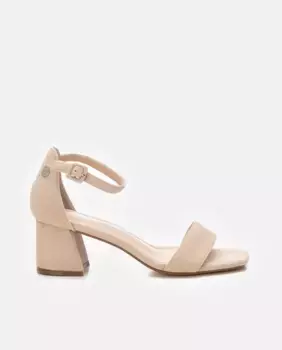 Женские босоножки на каблуке с застежкой-пряжкой Refresh, бежевый