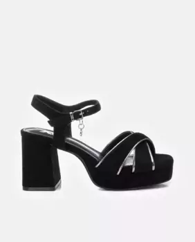 Женские босоножки на каблуке с застежкой-пряжкой Xti, черный