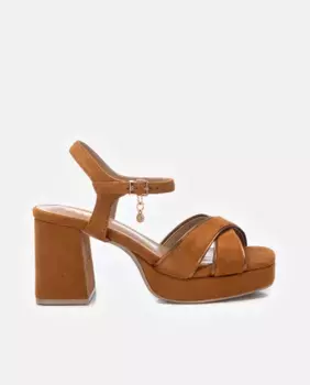 Женские босоножки на каблуке с застежкой-пряжкой Xti, цвет Camel