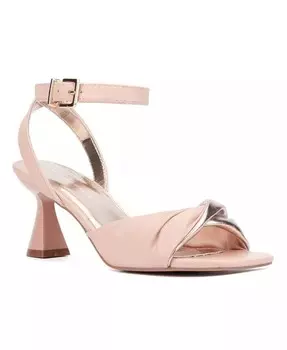 Женские босоножки на каблуке Shila – широкая ширина Fashion To Figure, бежевый