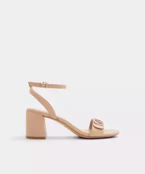 Женские босоножки на круглом носке на каблуке Aldo, бежевый
