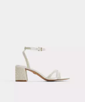 Женские босоножки на круглом носке на каблуке Aldo, белый