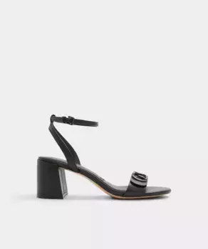 Женские босоножки на круглом носке на каблуке Aldo, чёрный