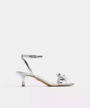 Женские босоножки на квадратном каблуке Aldo, серебряный