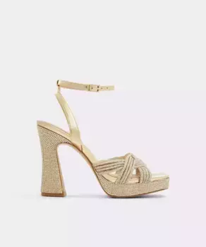 Женские босоножки на квадратном каблуке Aldo, золото