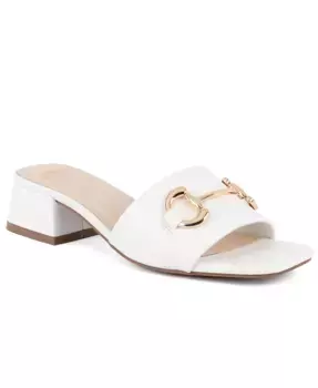 Женские босоножки на квадратном каблуке Uniqua Jones New York, белый