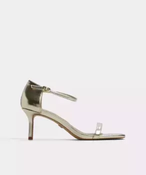 Женские босоножки на квадратном носке на каблуке Aldo, золотой