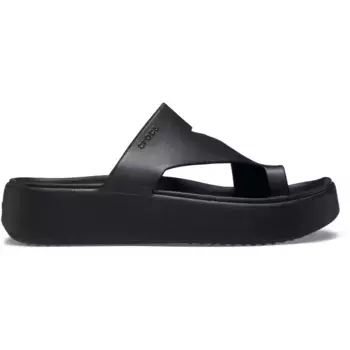 Женские босоножки на платформе Getaway Toe Loop W Crocs, чёрный