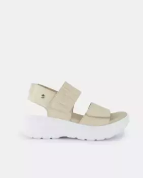 Женские босоножки на платформе из кожи с меховой подкладкой Panama Jack, цвет Crudo