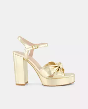 Женские босоножки на платформе на каблуке Tintoretto, золотой