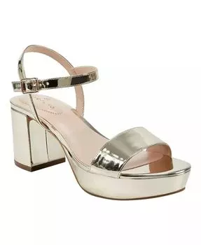 Женские босоножки на платформе Pennie Block Heel Dress Sandals Bandolino, золотой