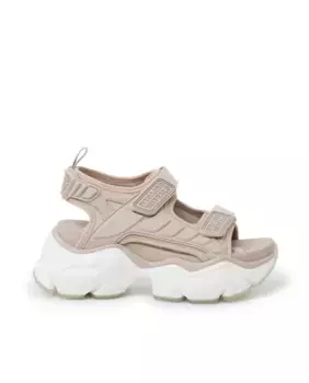 Женские босоножки на платформе с двойной застежкой Buffalo, бежевый