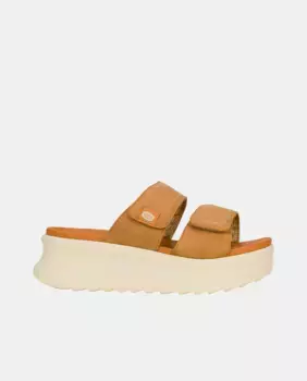 Женские босоножки на платформе с двойным ремешком HeyDude, светло-коричневый