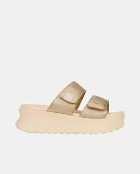 Женские босоножки на платформе с двойными ремешками HeyDude, золото