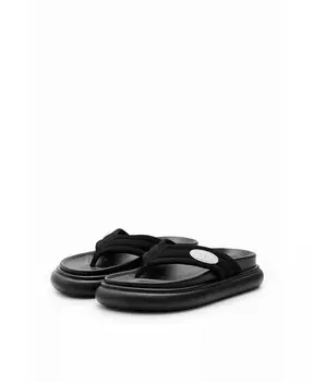 Женские босоножки на платформе с носком Desigual, черный