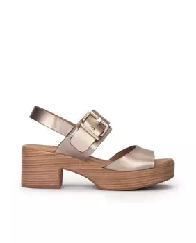 Женские босоножки на платформе с пряжкой на верху Weekend by Pedro Miralles, золотой