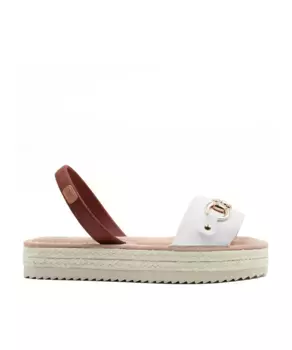 Женские босоножки на платформе с украшением CASTELL MENORCA, белый