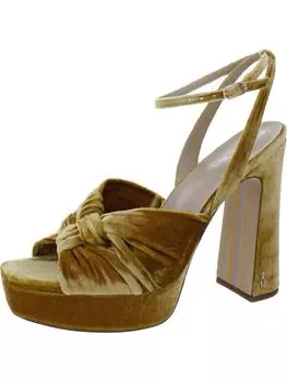 Женские босоножки на платформе с узлом спереди от Kristen Sam Edelman, цвет saffron velvet