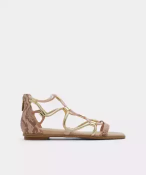 Женские босоножки на плоской подошве розового цвета с квадратным носком Aldo, цвет Rosa