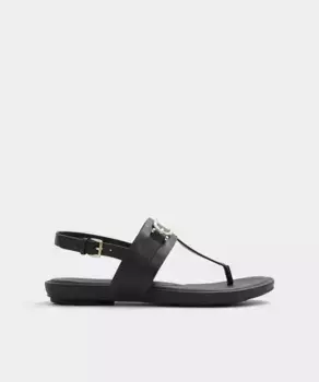 Женские босоножки на плоской подошве с круглым носком Aldo, черный