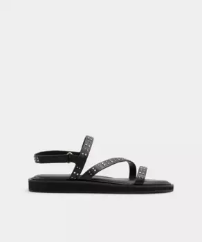 Женские босоножки на плоской подошве с круглым носком Aldo, черный