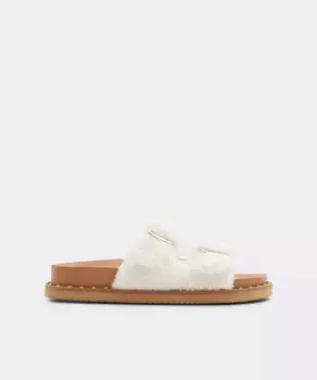 Женские босоножки на плоской подошве с круглым носком Aldo, белый