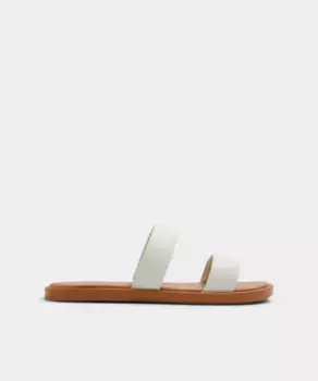 Женские босоножки на плоской подошве с круглым носком Aldo, белый