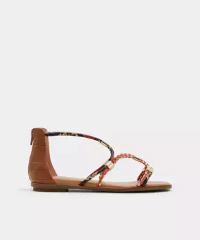 Женские босоножки на плоской подошве с квадратным носком Aldo, оранжевый