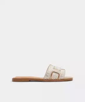 Женские босоножки на плоской подошве с квадратным носком Aldo, бежевый