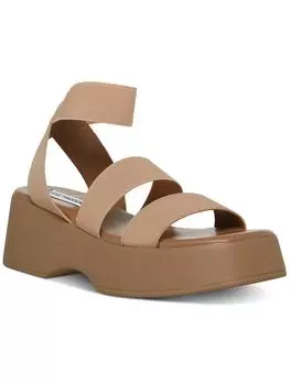 Женские босоножки на плоской подошве с поясом и щиколоткой Steve Madden, цвет tan