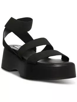 Женские босоножки на плоской подошве с поясом и щиколоткой Steve Madden, черный