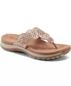 Женские босоножки на плоской подошве Sadie с Т-образным ремешком Earth, золотой