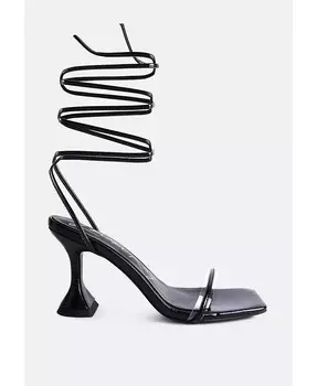 Женские босоножки на шнуровке на каблуке Biten Berry London Rag, черный