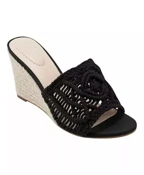 Женские босоножки на танкетке Andrrea Espadrille крючком Bandolino, черный