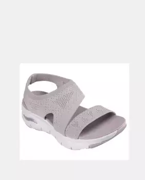 Женские босоножки на танкетке Arch Fit из трикотажа Skechers, цвет Rosa