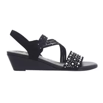 Женские босоножки на танкетке Impo Gatrina из пены с эффектом памяти Impo, черный