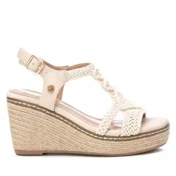 Женские босоножки на танкетке из джута от Xti 142834 в цвете Ice