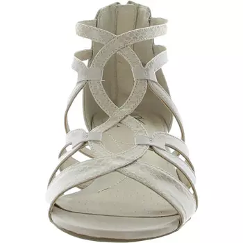 Женские босоножки на танкетке из искусственной кожи с открытым носком Yacht LifeStride, цвет Taupe Snake