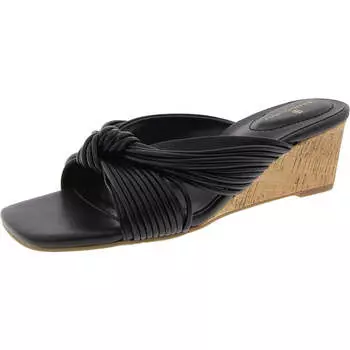 Женские босоножки на танкетке из искусственной кожи Sassier 3 Cork Bandolino, черный