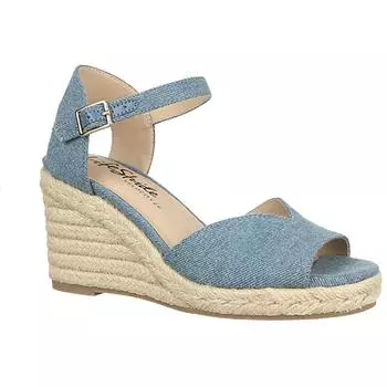 Женские босоножки на танкетке из искусственной кожи Tess LifeStride, синий