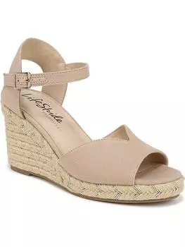 Женские босоножки на танкетке из искусственной кожи Tess LifeStride, цвет taupe canvas