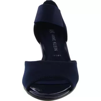 Женские босоножки на танкетке из искусственной замши с ремешком на щиколотке Anne Klein, темно-синий