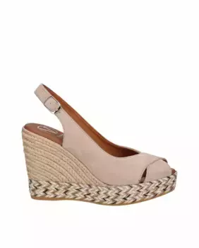 Женские босоножки на танкетке из замши Viguera, цвет Maquillaje