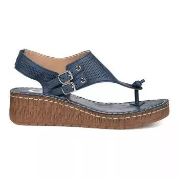 Женские босоножки на танкетке Journee Collection Mckell Journee Collection, черный