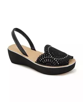 Женские босоножки на танкетке Laser из тонкого стекла Kenneth Cole Reaction, черный