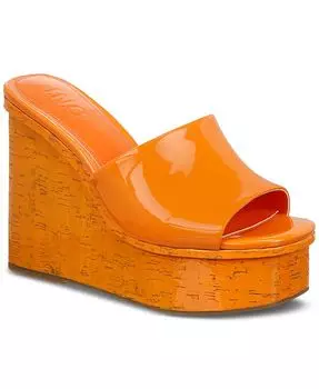 Женские босоножки на танкетке Melinaa I.N.C. International Concepts, оранжевый