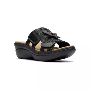 Женские босоножки на танкетке Merliah2 belle Clarks, цвет black leather