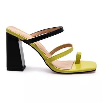 Женские босоножки на танкетке на блочном каблуке London Rag