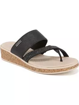 Женские босоножки на танкетке с декором Bora Bright Bzees, цвет black shimmer