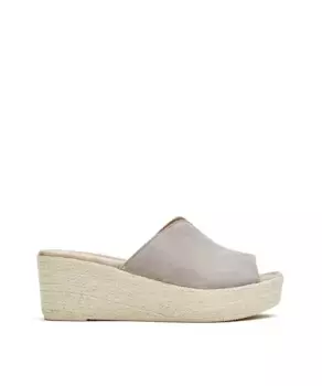 Женские босоножки на танкетке с изогнутым верхом CASTELL MENORCA, серый